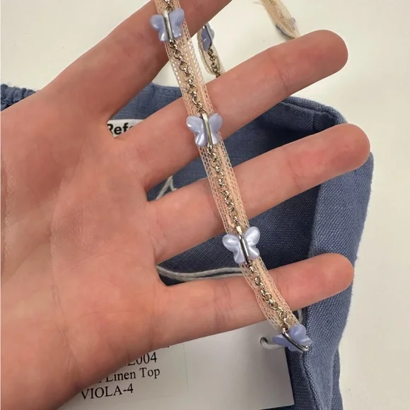 Reformation Overland Linen Top Viola - Picture 6 of 10